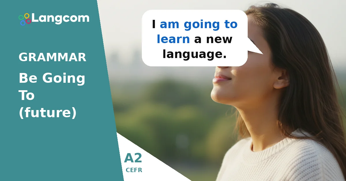 A2 English Grammar: How to Use 'Be Going To' for Future Plans — A2 English grammar lesson by Langcom