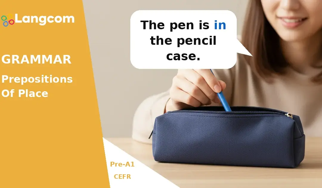 Aprende las preposiciones de lugar: «in», «on», «under» y «next to» (inglés nivel Pre-A1)